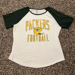 NFL Packers Tee - Green and White
